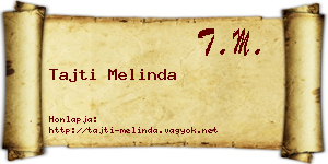 Tajti Melinda névjegykártya