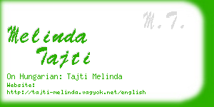 melinda tajti business card